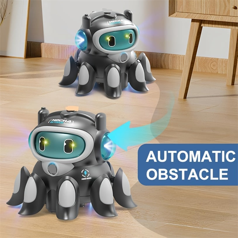 Schattige Octopus Robot Speelgoed - Mechanische Arm Robot met Sprayfunctie in Grijs/Wit | Leuk voor Feestjes & Cadeau voor Kinderen & Volwassenen