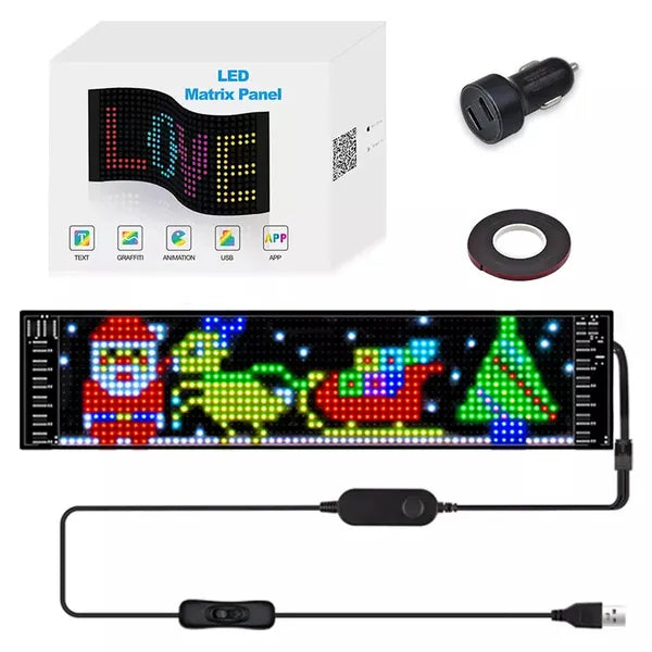 Led Sign Pro l LED Matrix Pixel Paneel l USB aansluiting l voor Thuis & Auto